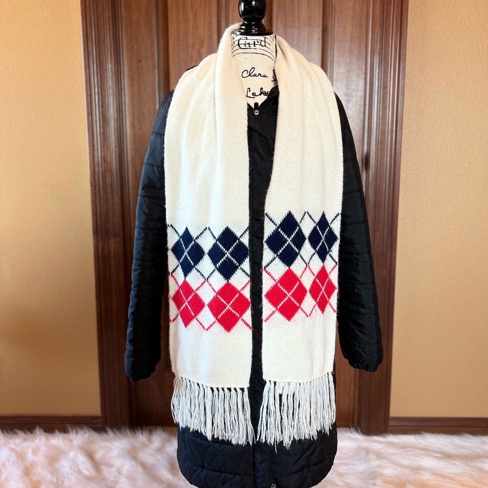 Argyle Scarf Unisex - Vintage Betmar New York